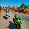 Motorritten arches-national-park-- photo