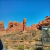 Motorritten arches-national-park-- photo